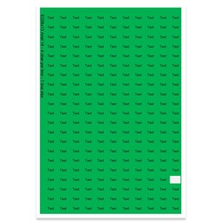 E226113 - 1 Zeile, Arial 14 max. 4 Zeichen