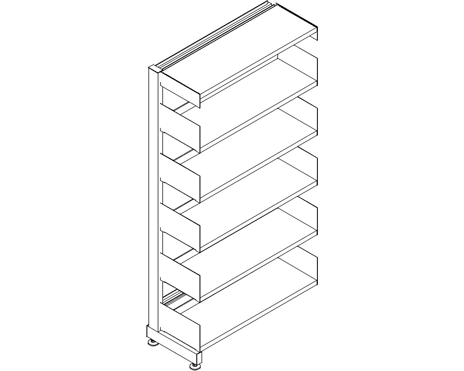 6030 add-on - single-sided - H1520 - D250 - W750 - 3D.dwg