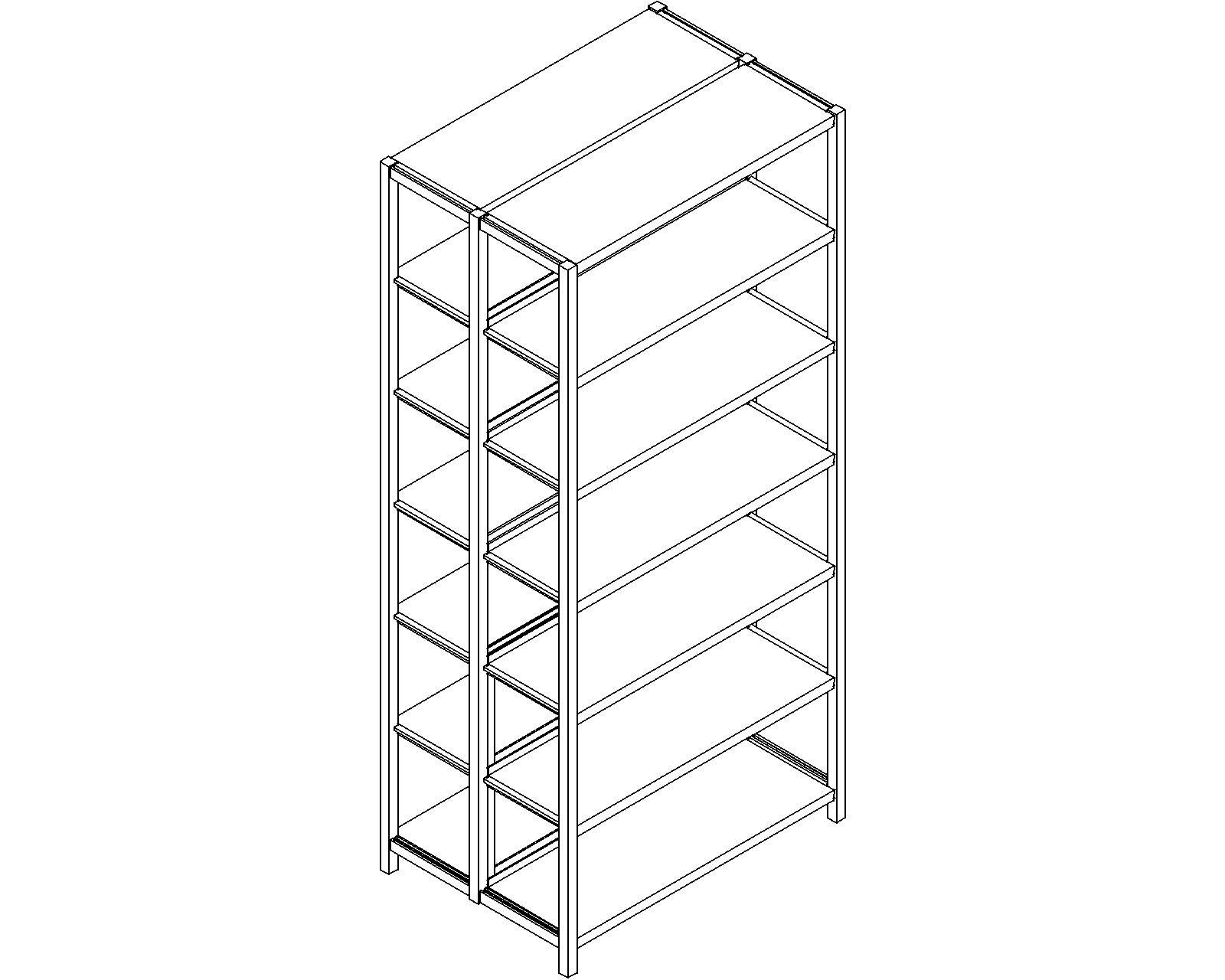 Uniflex starter – double-sided – H2050 – D300 – W900 – 3D.dwg