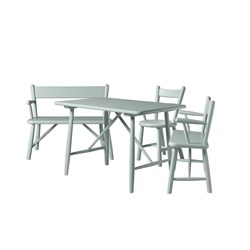 E1545 - Set mit Tisch, 2 Stühlen und Bank