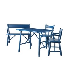 E1555 - Set mit Tisch, 2 Stühlen und Bank